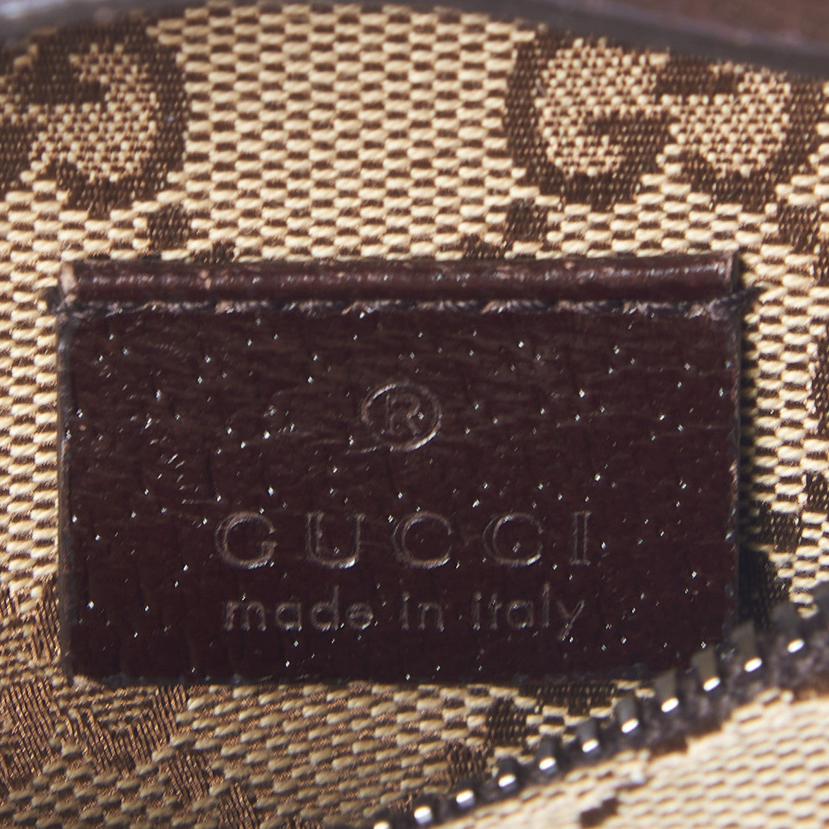 Gucci GG Monogram Double Pocket Belt Bag Dark Brown 8 of 9