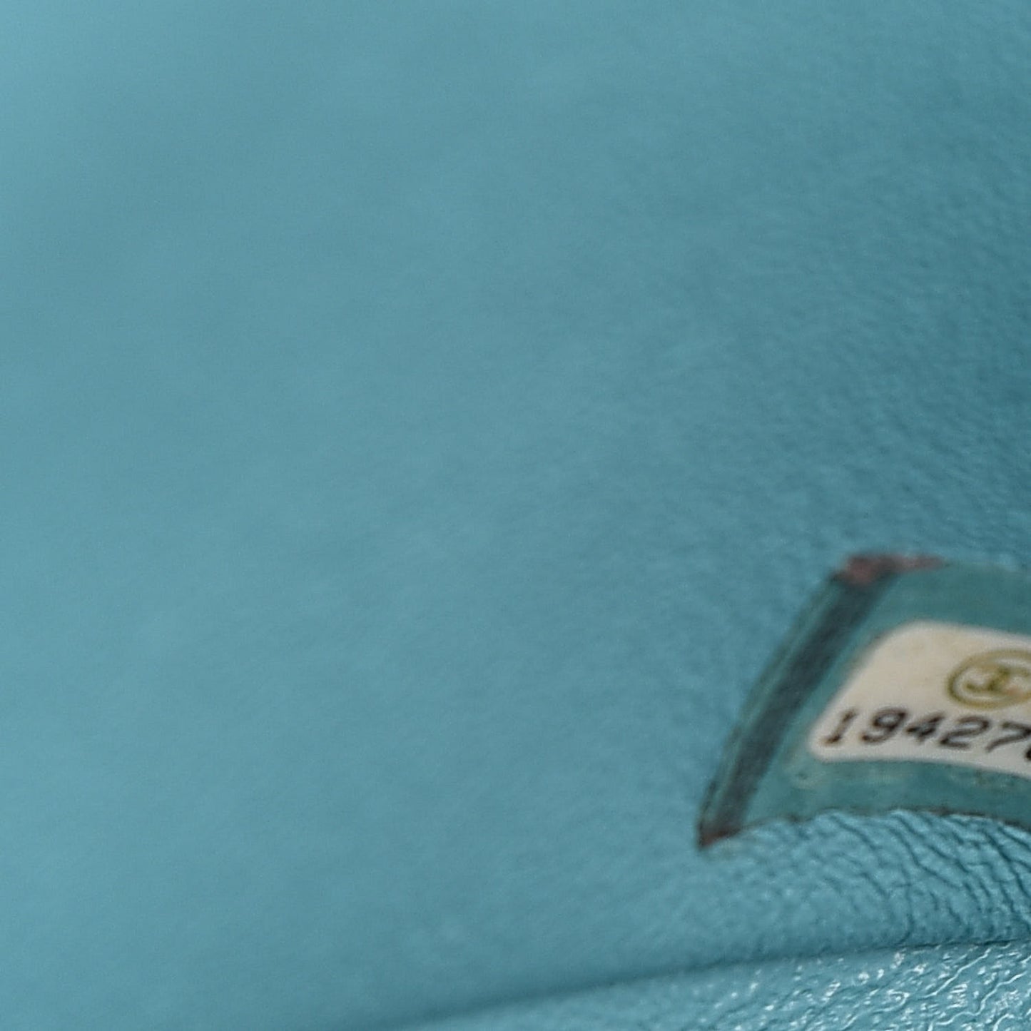 Lambskin Quilted Jumbo Double Flap Turquoise
