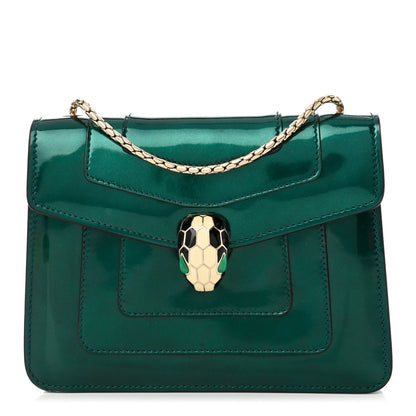 Bulgari Patent Serpenti Forever Crossbody Emerald 1 of 10