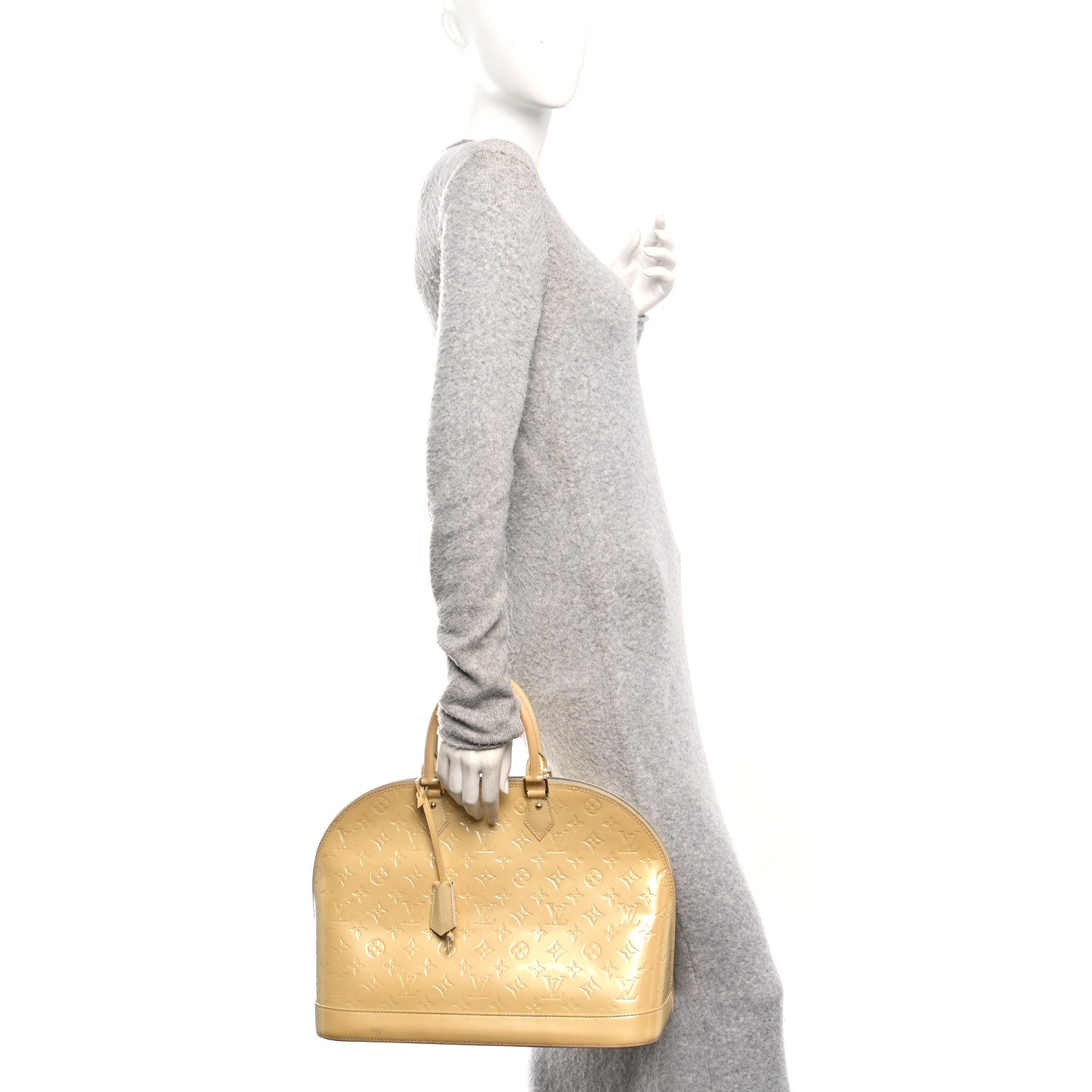 Louis Vuitton Vernis Alma GM Blanc Corail 2 of 9