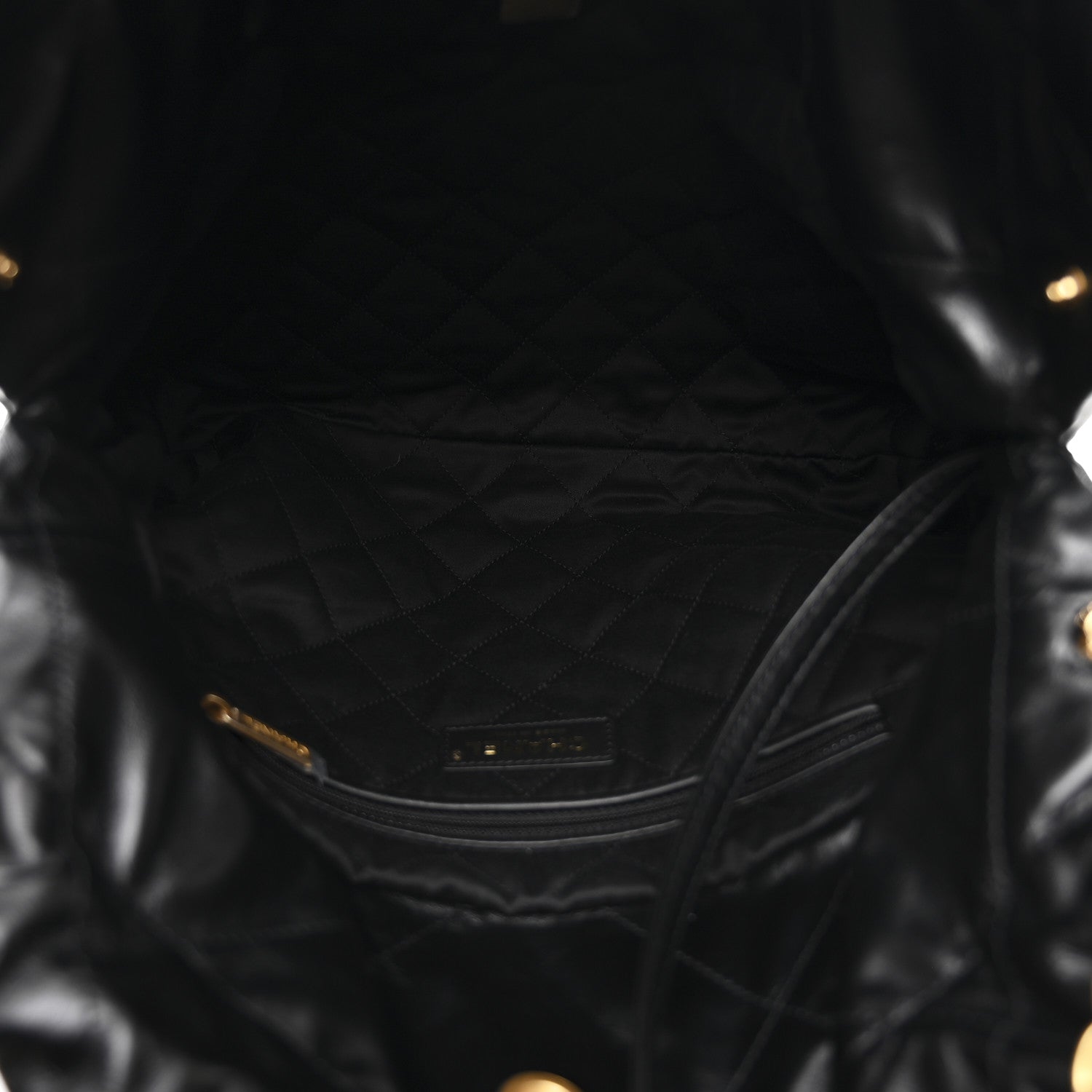 Chanel Shiny Calfskin Quilted Small Chanel 22 Black 6 of 13