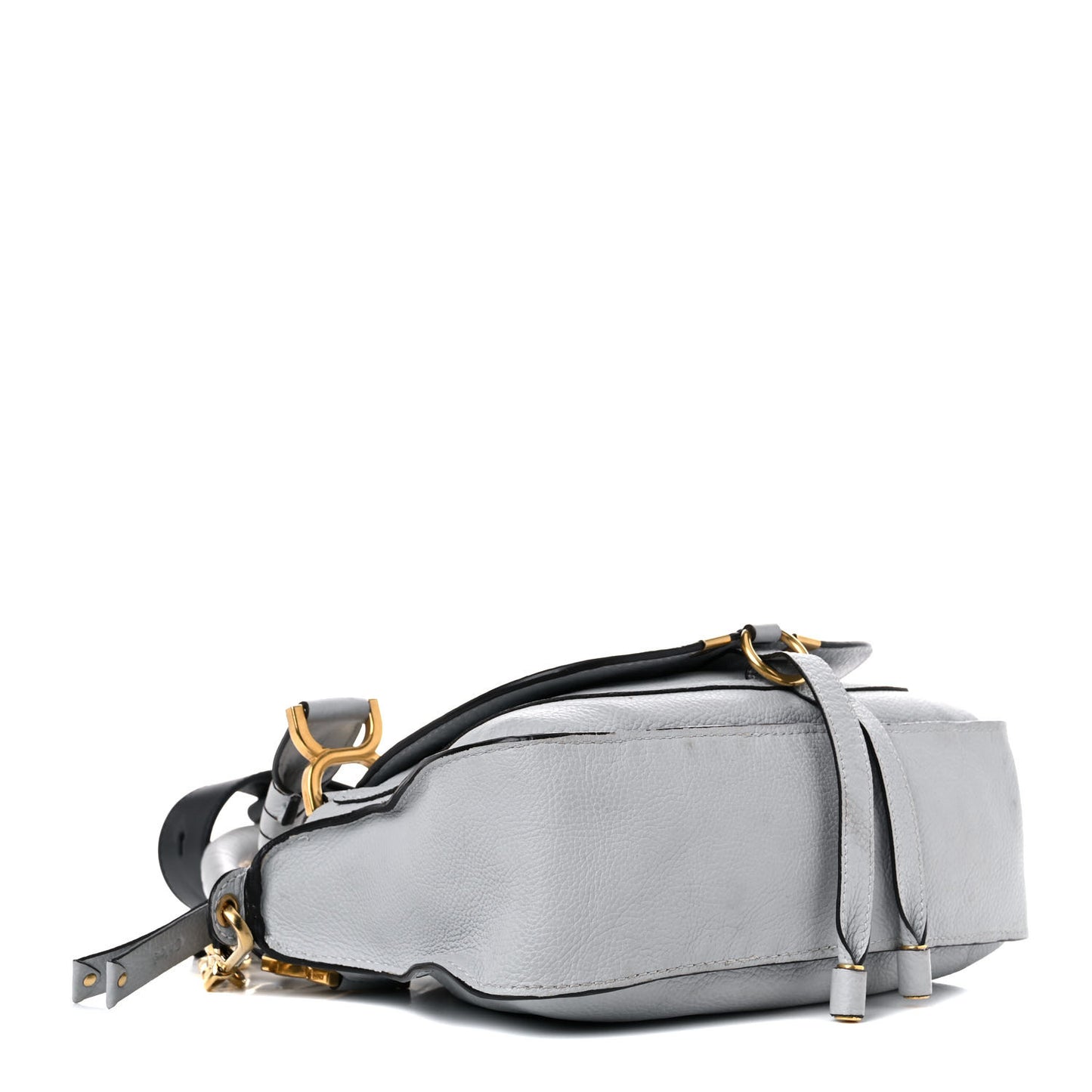 Calfskin Small Marcie Satchel Airy Grey