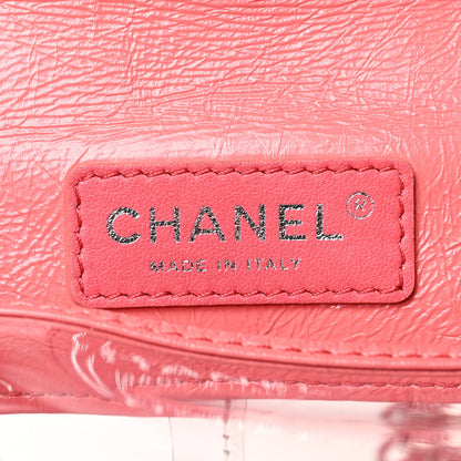 Chanel Crumpled Calfskin PVC Quilted Backpack Pink 7 of 15