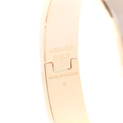 Hermes Enamel Narrow Clic Clac H Bracelet PM Marron Glace 5 of 6