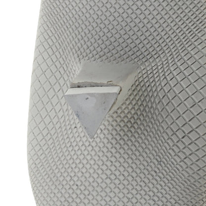 Prada Spazzolato Triangle Logo Pointed Toe 45mm Slingback Pumps 38.5 White 30 of 32