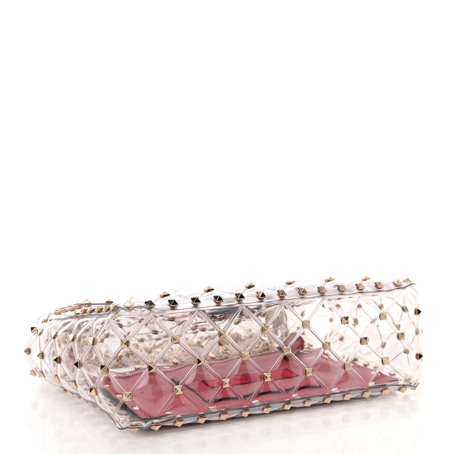 Valentino Garavani PVC Medium Rockstud Spike Shoulder Bag 4 of 9