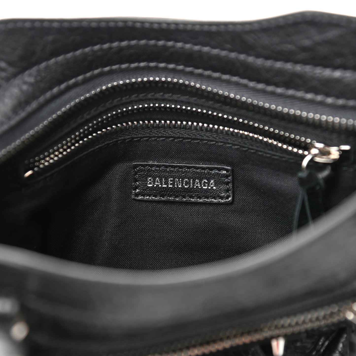 Agneau Classic Silver Hardware Mini City Anthracite
