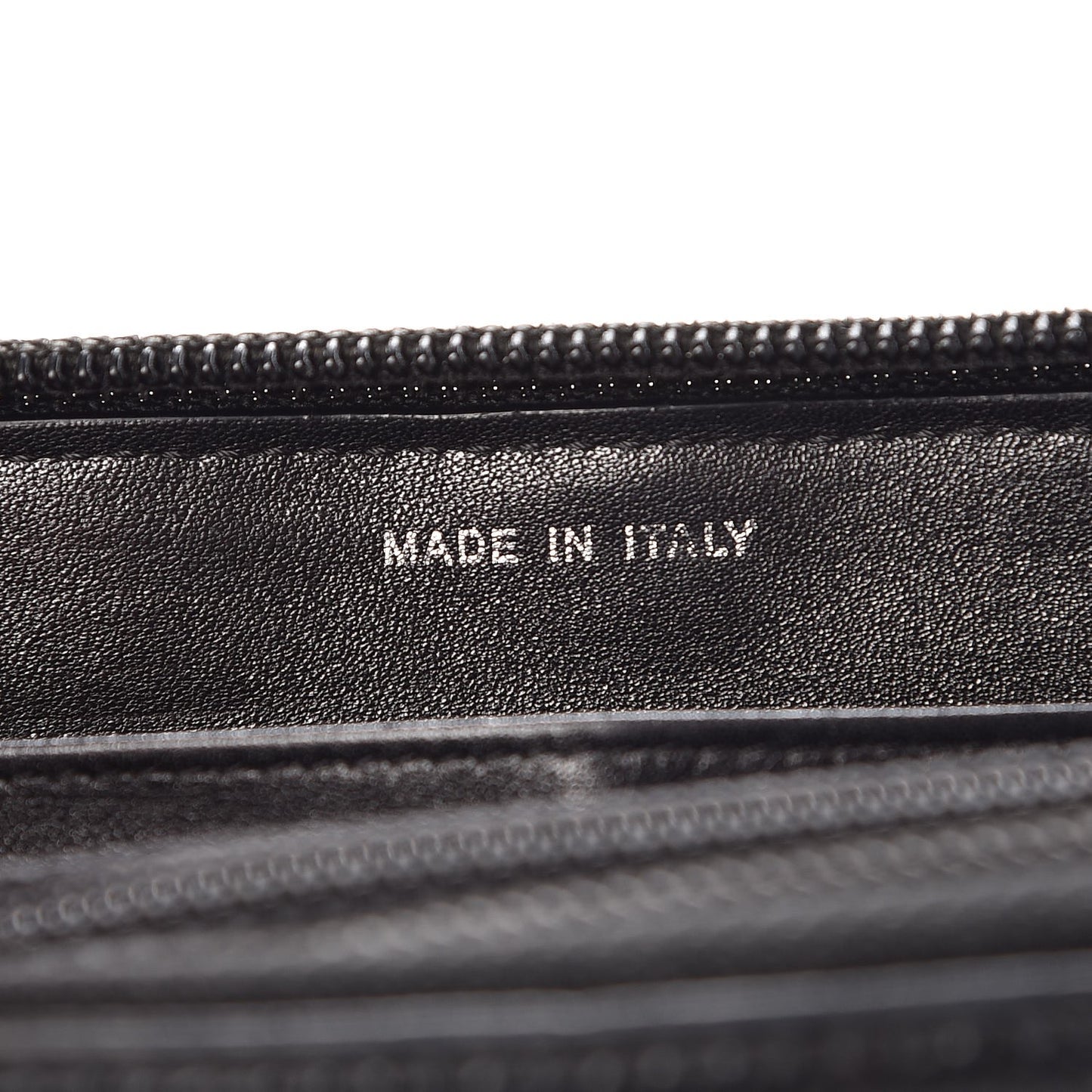 Caviar CC Timeless Large Zip Around Wallet Black