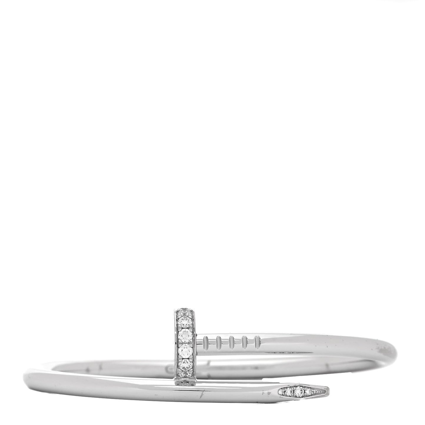 18K White Gold Diamond Juste Un Clou Bracelet 15