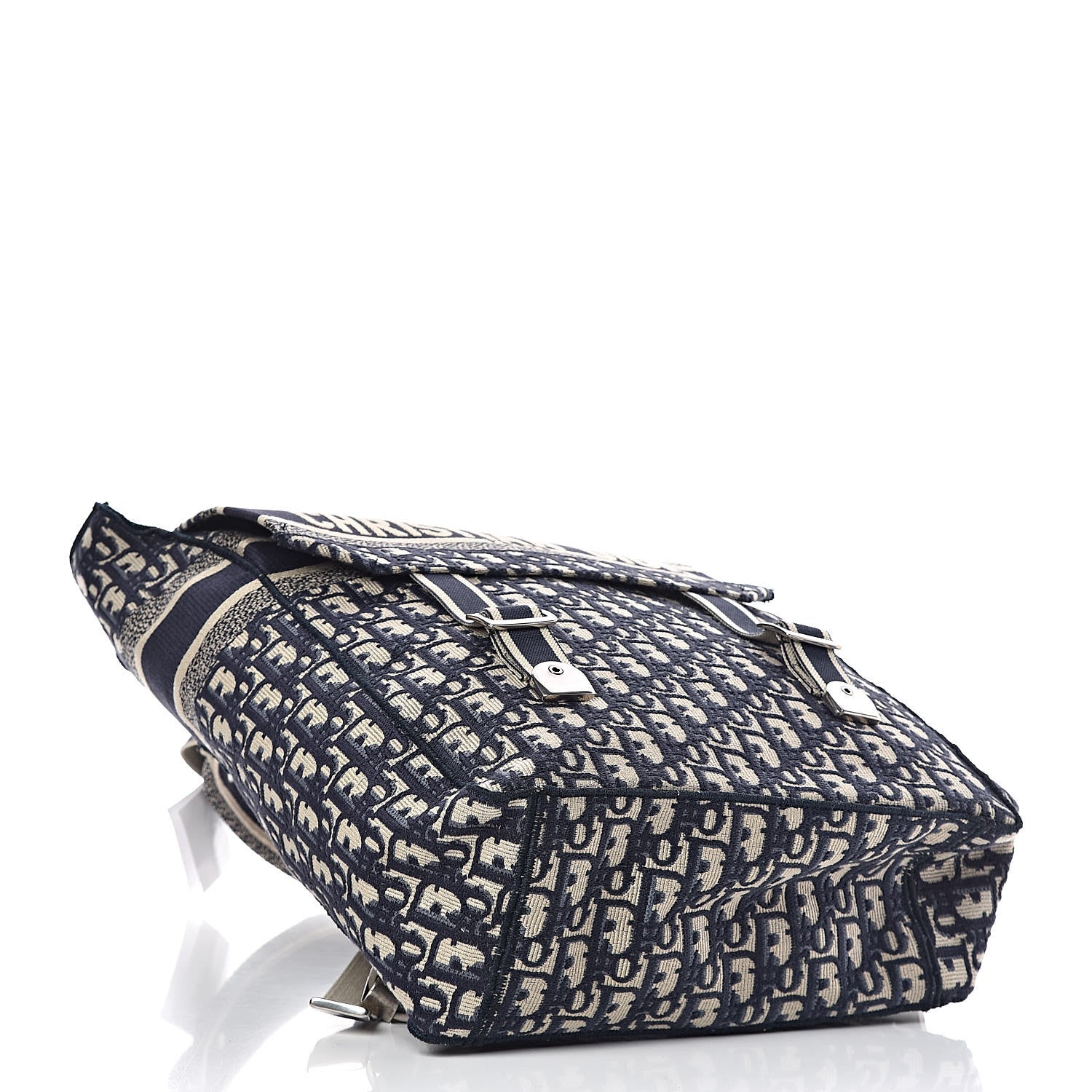 Christian Dior Oblique Backpack Blue White 4 of 11