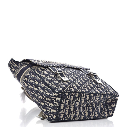 Christian Dior Oblique Backpack Blue White 4 of 11