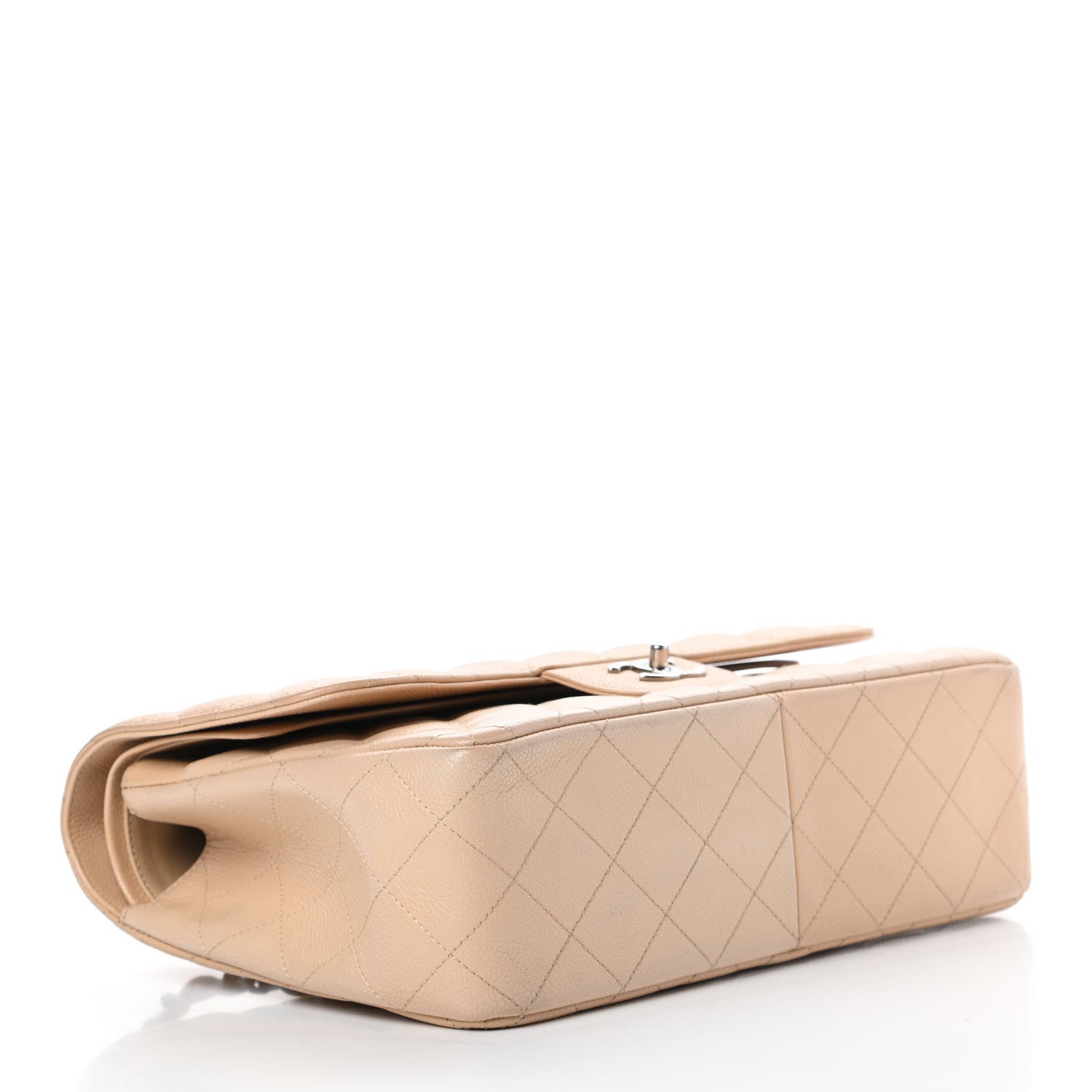 Chanel Caviar Quilted Jumbo Double Flap Beige Clair 4 of 15