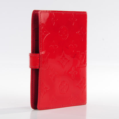 Louis Vuitton Vernis Small Ring Agenda Cover Rouge 3 of 7