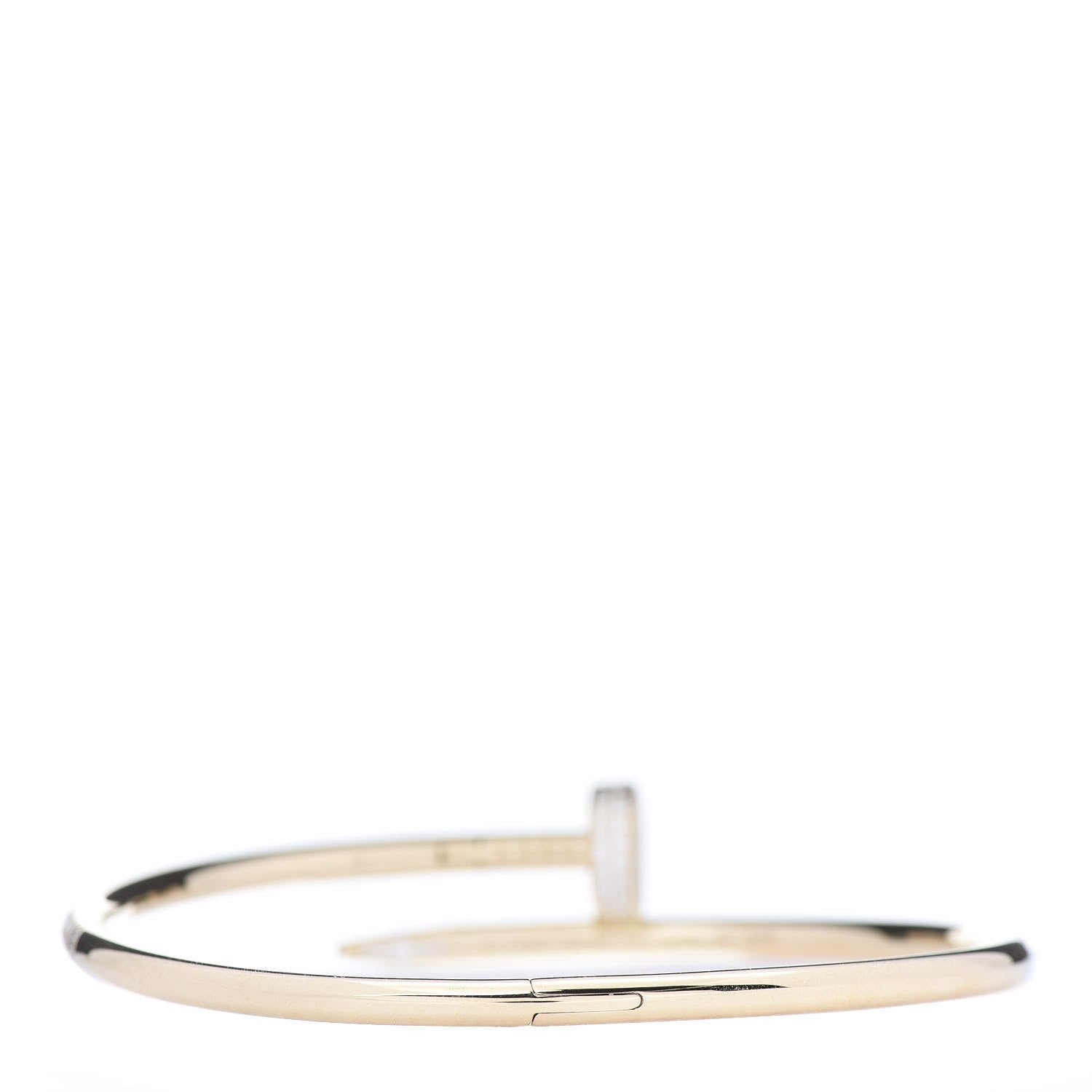 Cartier 18K Yellow Gold Diamond Juste Un Clou Paved Bracelet 19 3 of 7