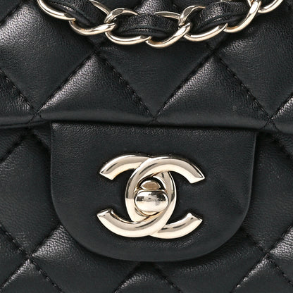 Chanel Lambskin Quilted Mini Square Flap Black 9 of 12
