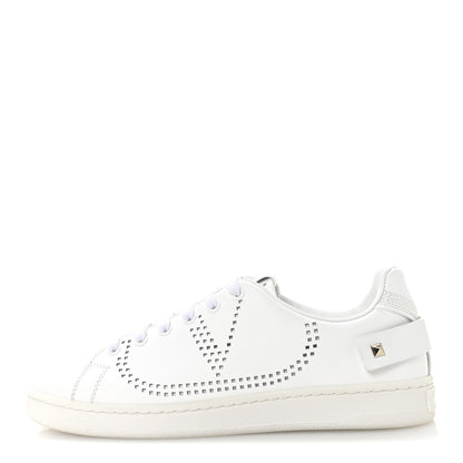 Valentino Garavani Calfskin Womens Backnet Sneakers 39.5 White 1 of 9