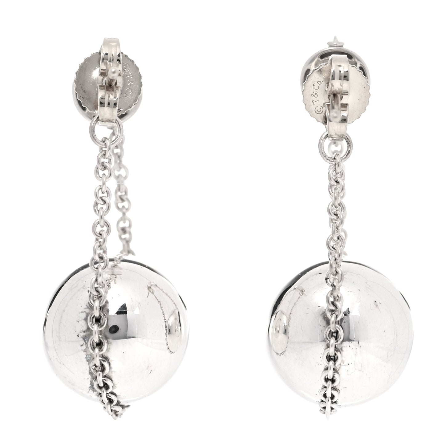 Sterling Silver HardWear Double Drop Earrings