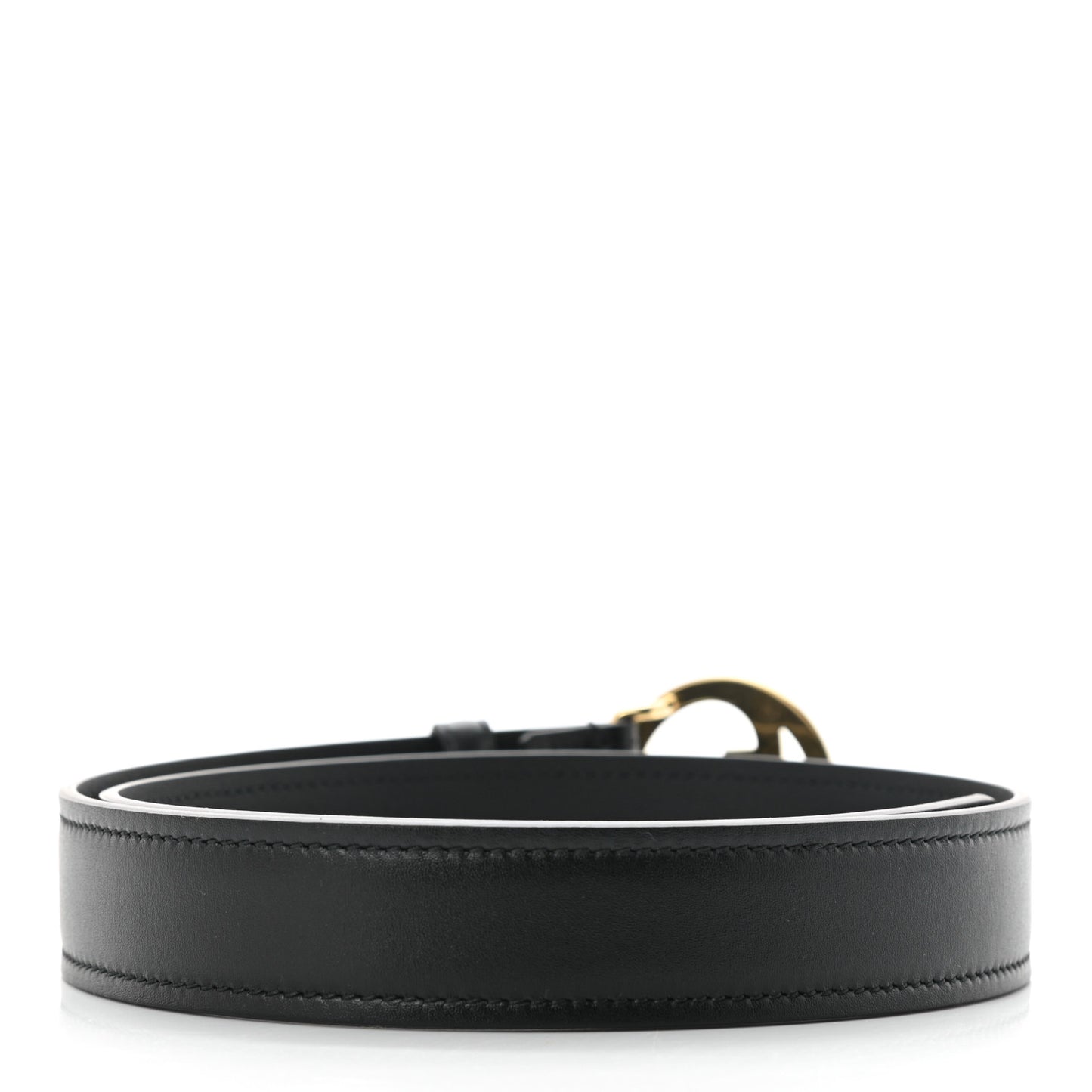 Ciny Lux Calfskin Blondie 30mm Belt 75 30 Black