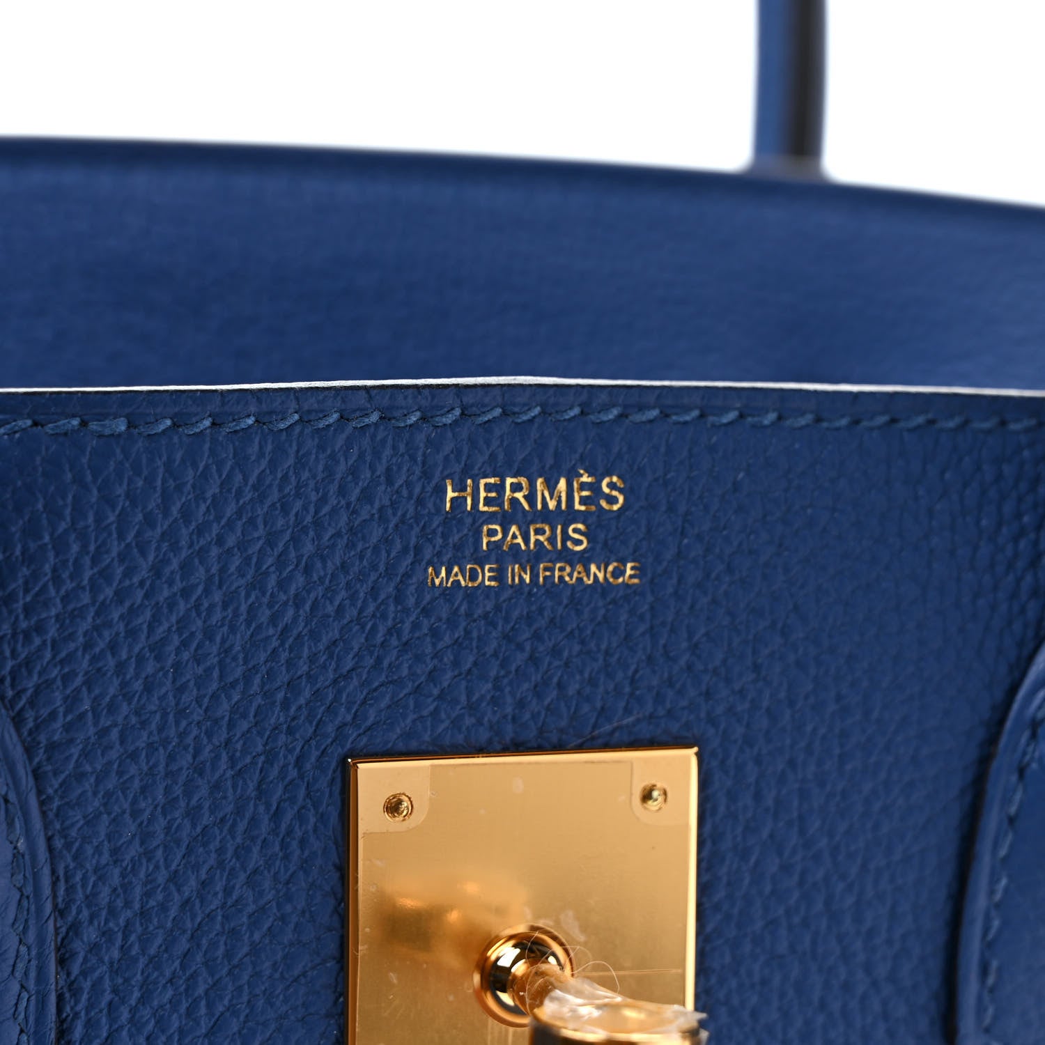 Hermes Taurillon Clemence Birkin 30 Bleu France 6 of 9
