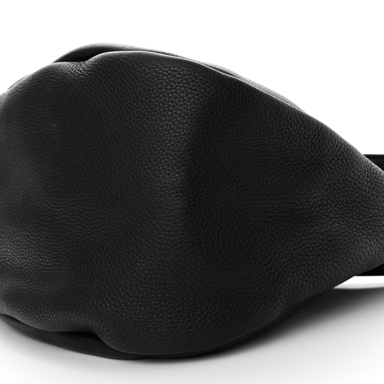 The Row Grained Calfskin Large Slouchy Banana Bag Black 10 of 11