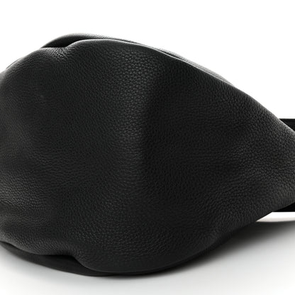 The Row Grained Calfskin Large Slouchy Banana Bag Black 10 of 11