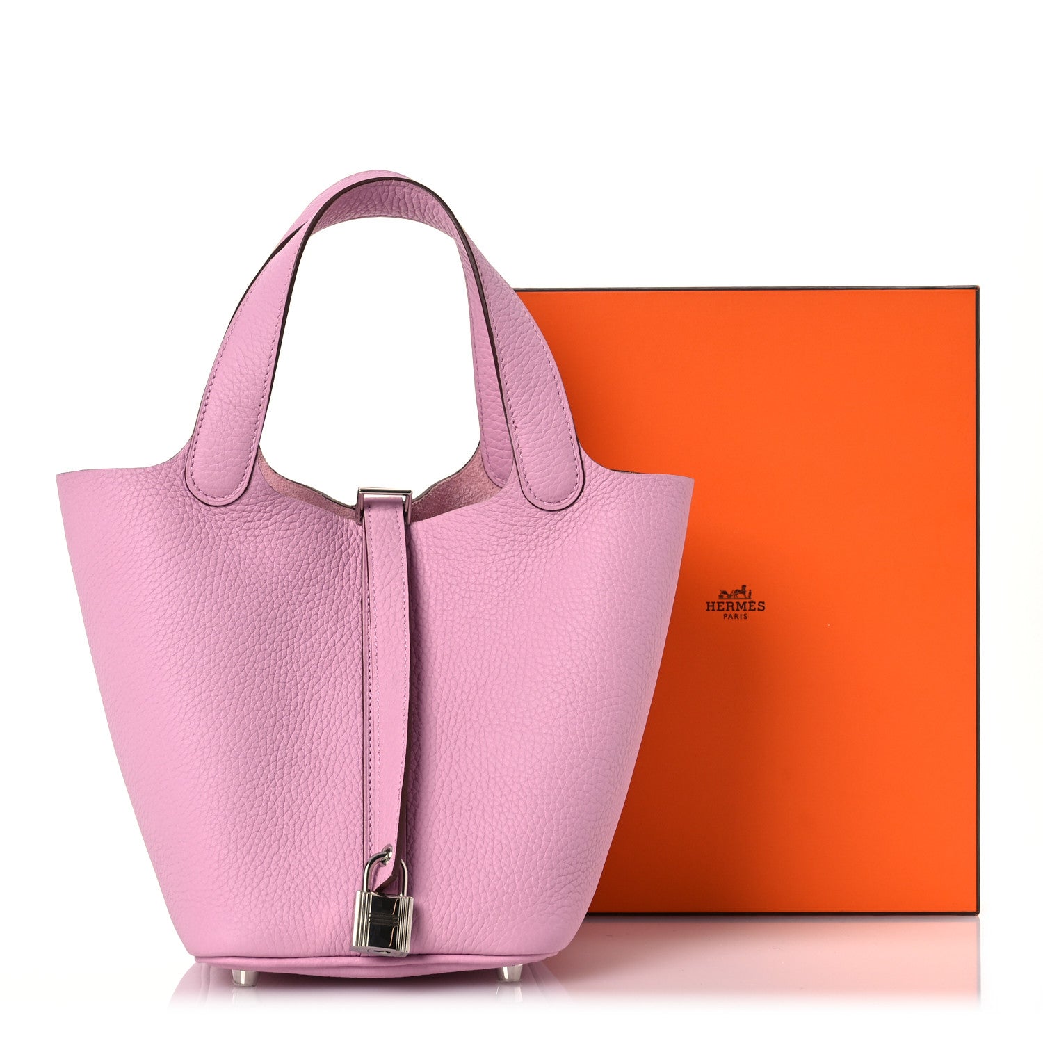 Hermes Taurillon Clemence Picotin Lock 18 PM Mauve Sylvestre 12 of 12