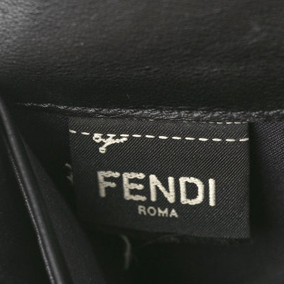 Fendi Vitello Cruise F is Fendi Bi-Color FF 1974 Embossed Continental Envelope Wallet Maya Black 7 of 8