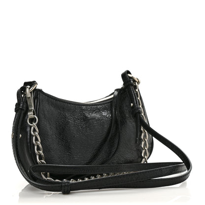 Balenciaga Agneau Arena Le Cagole Mini Purse With Chain Black 3 of 8
