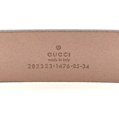 Gucci Margaux Calfskin Studded Interlocking G 30mm Belt 85 34 Rose 3 of 4