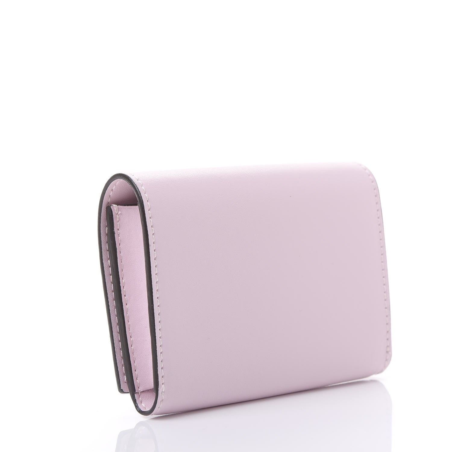 Fendi Vitello Liberty Studded Fold Over Card Holder Peonia 3 of 10