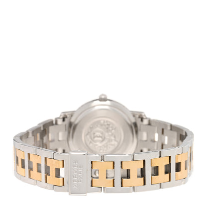 Hermes Stainless Steel 24mm Clipper Quartz Watch Gold 3 of 4