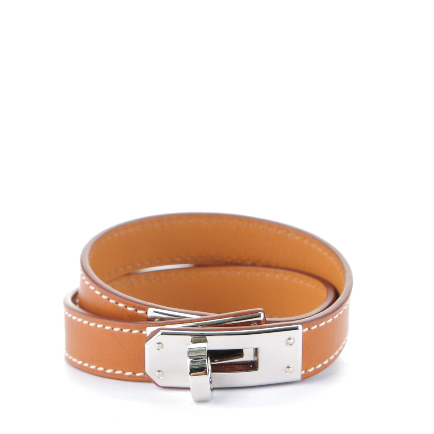 Barenia Kelly Double Tour Bracelet S Fauve