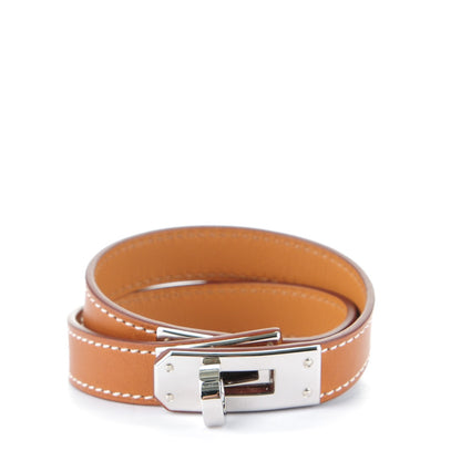 Hermes Barenia Kelly Double Tour Bracelet S Fauve 1 of 5