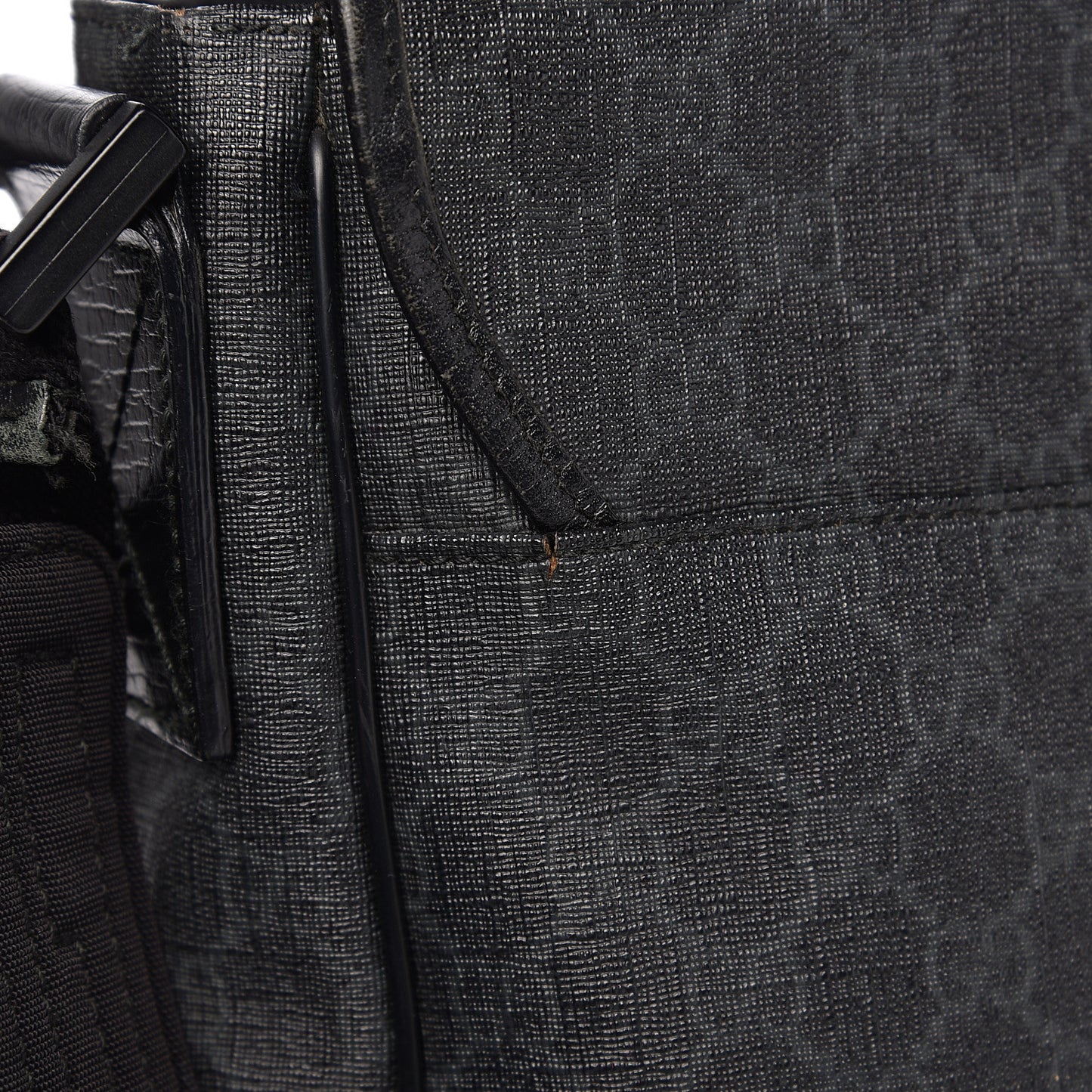 GG Plus Monogram Medium Flap Messenger Bag Black