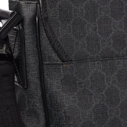 Gucci GG Plus Monogram Medium Flap Messenger Bag Black 9 of 12
