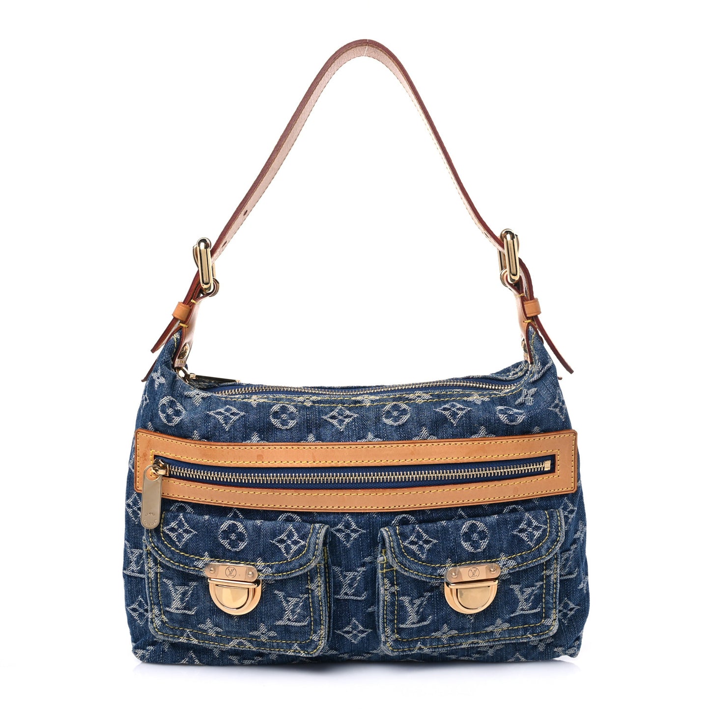 Monogram Denim Baggy PM Blue