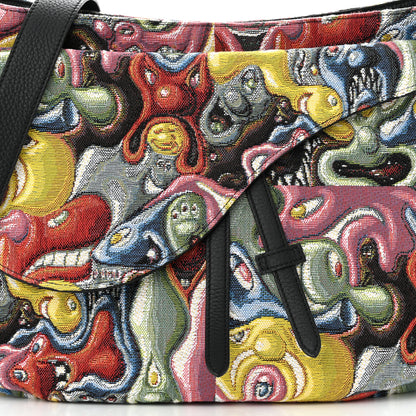 Christian Dior X KENNY SCHARF Jacquard Printed Soft Saddle Bag Multicolor 8 of 10