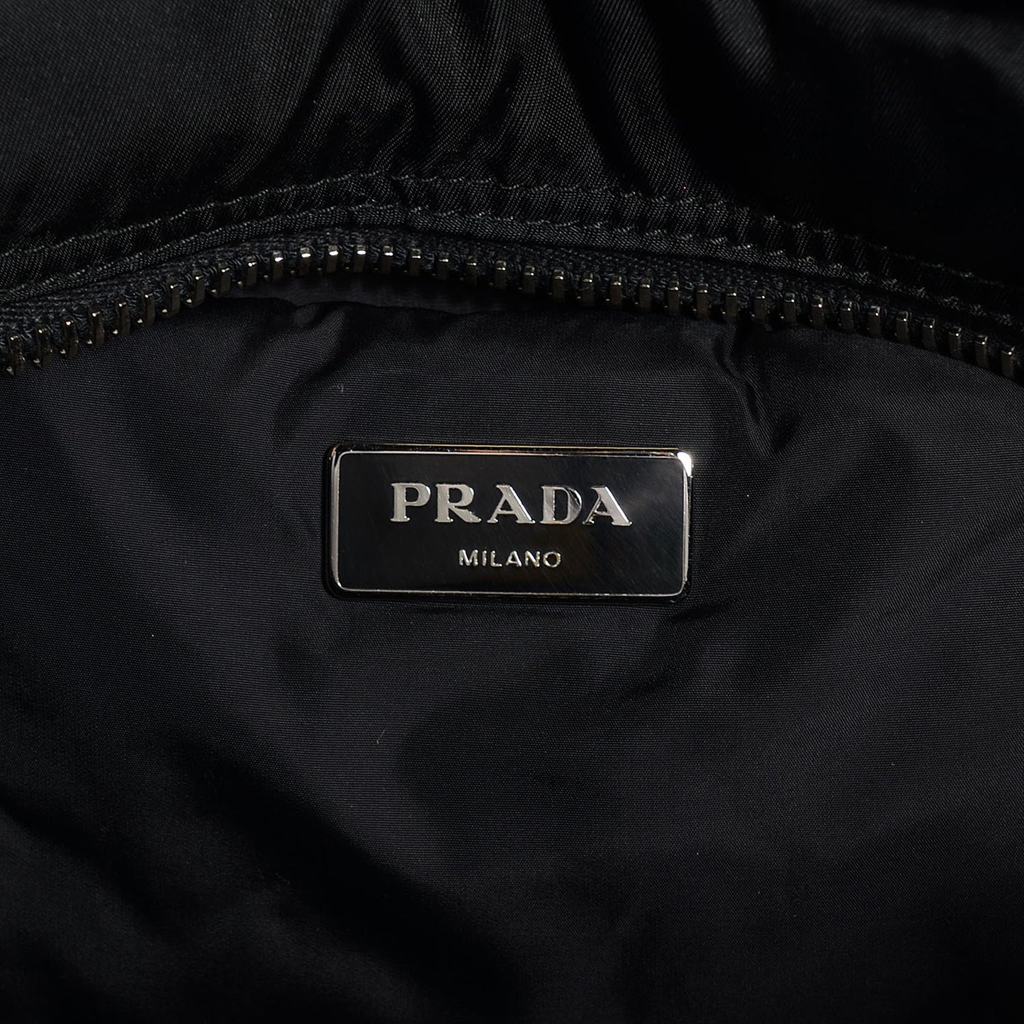 Tessuto Nylon Bomber Tote Nero Black