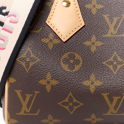Louis Vuitton Monogram Speedy Bandouliere 20 Black 8 of 11