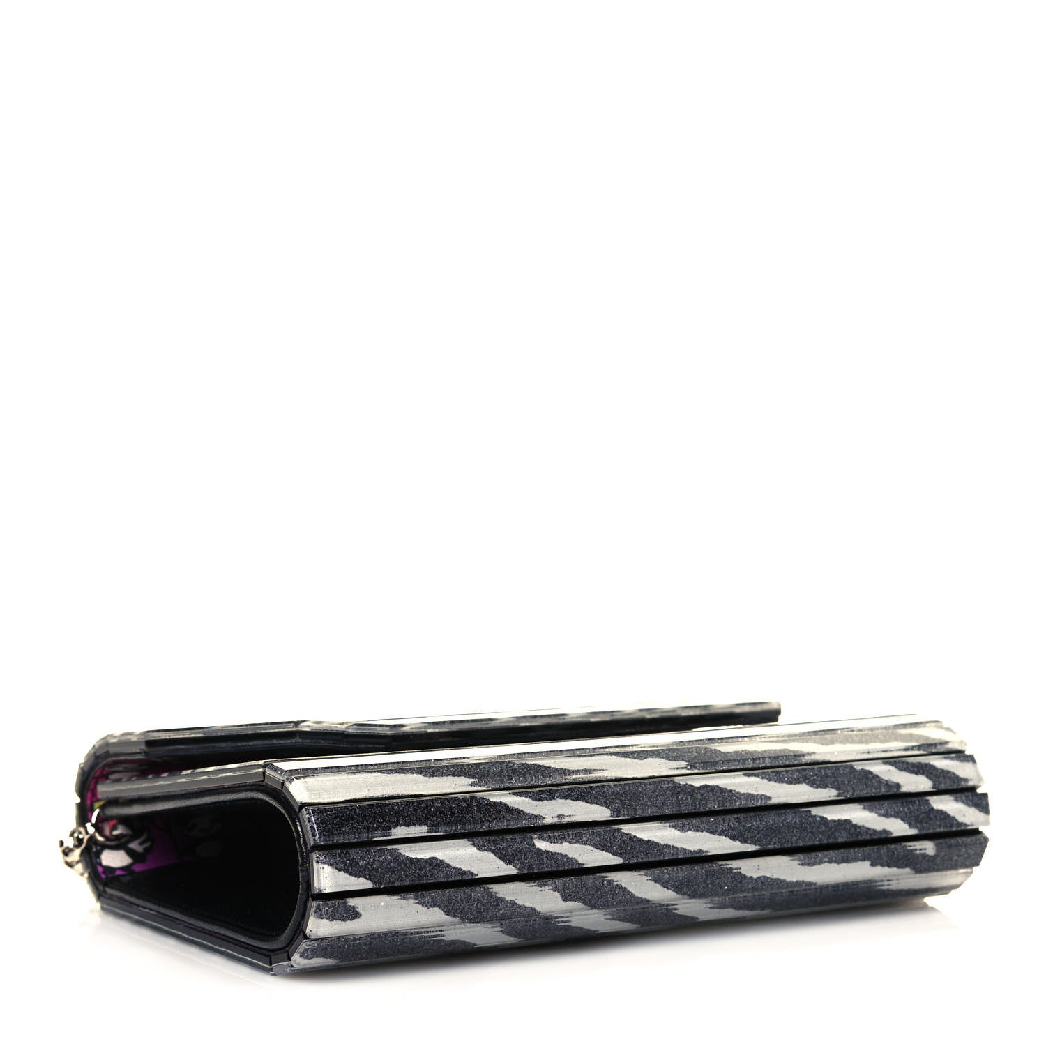 Jimmy Choo Acrylic Zebra Candy Clutch 4 of 12