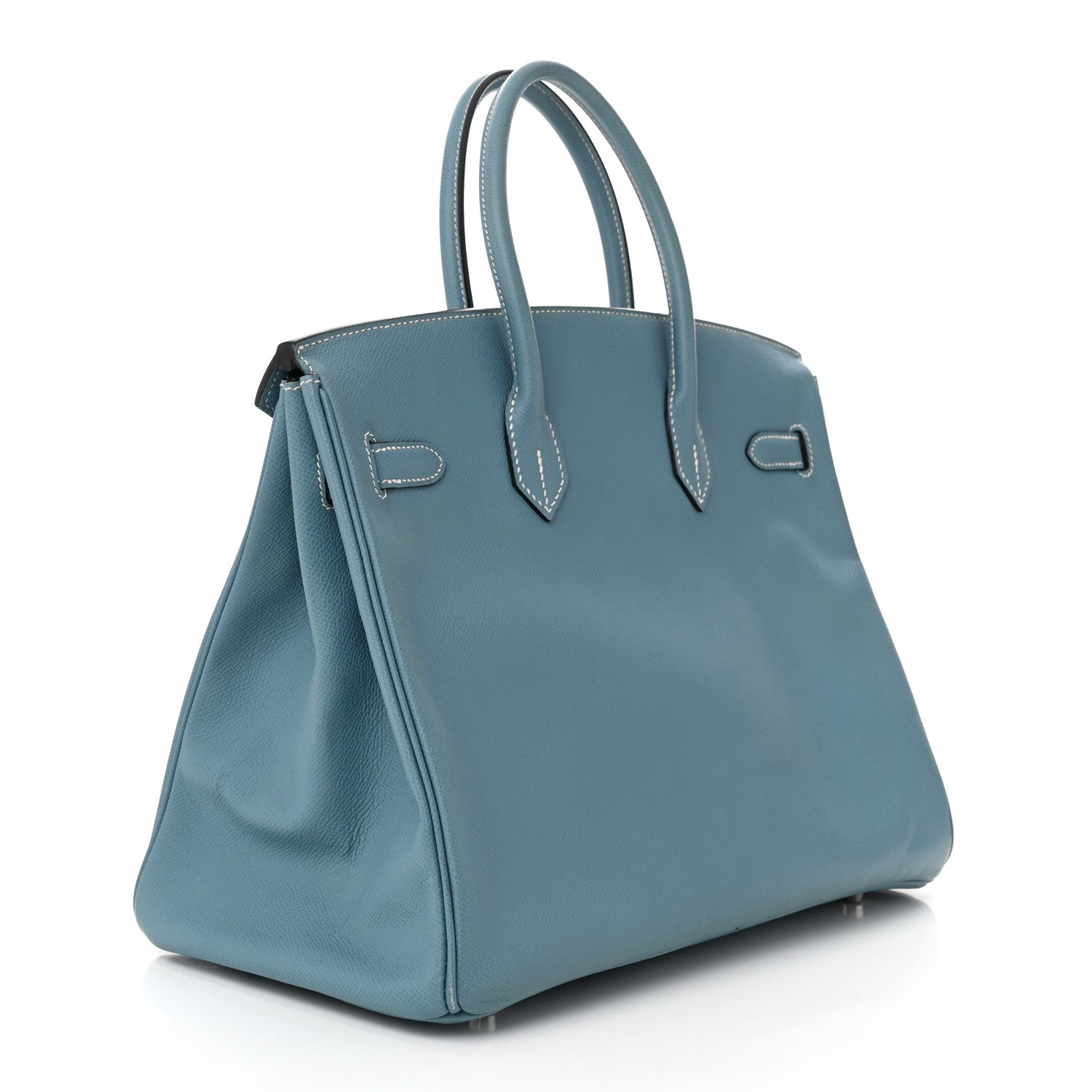 Hermes Epsom Birkin 35 Blue Jean 3 of 10