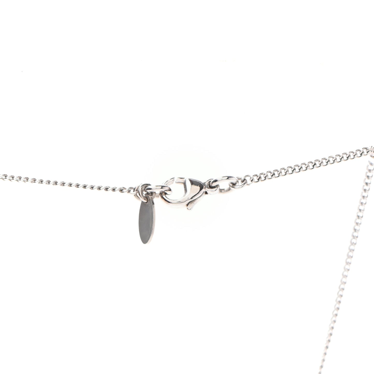Crystal Timeless CC Necklace Silver