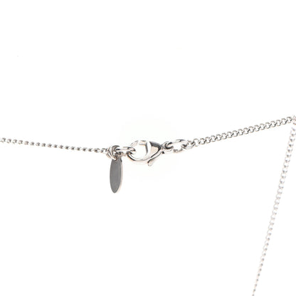 Chanel Crystal Timeless CC Necklace Silver 3 of 4