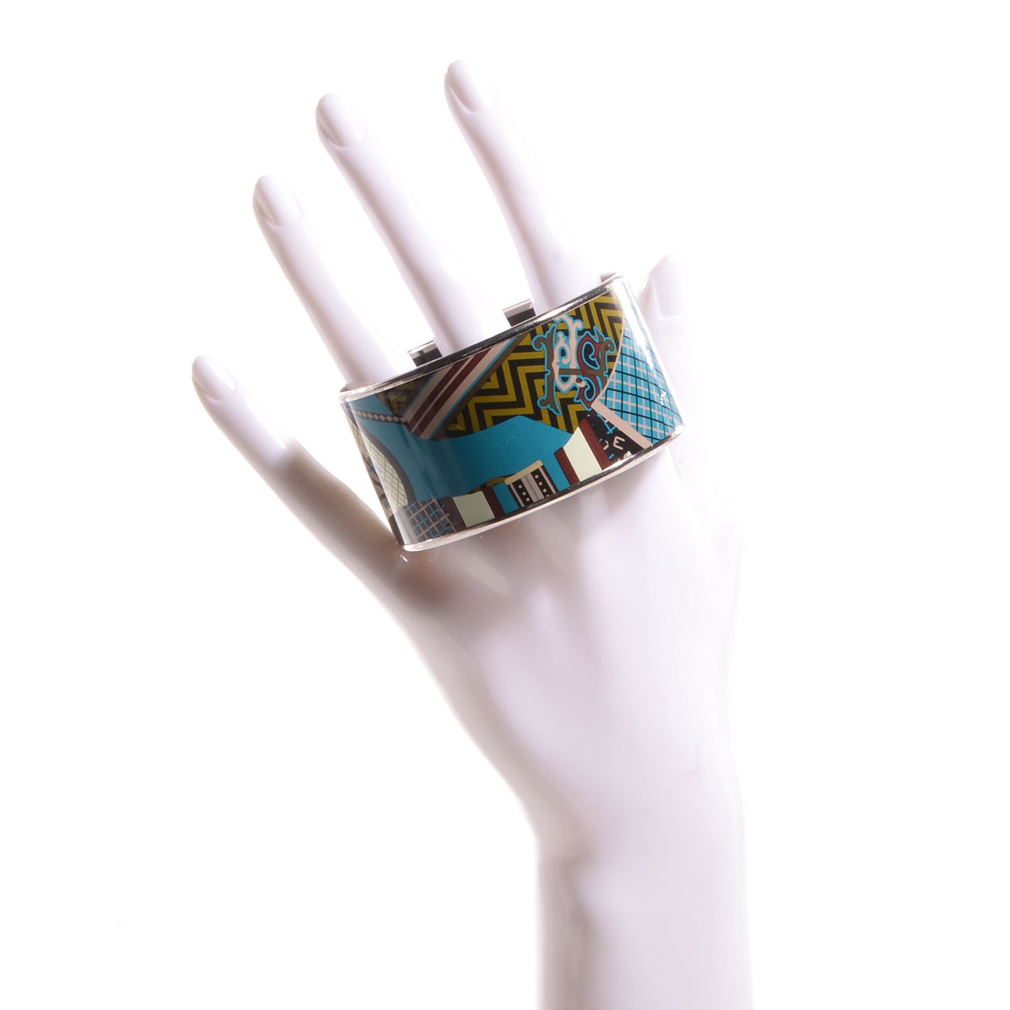 Enamel Printed Extra Wide Bracelet 62