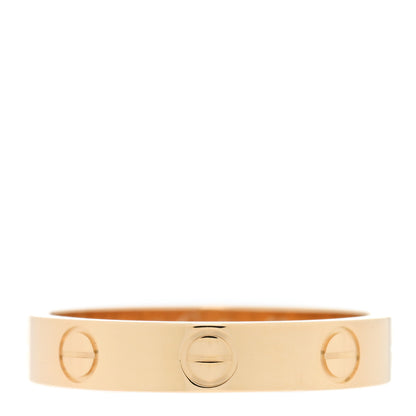Cartier 18K Yellow Gold 3.5mm LOVE Wedding Band Ring 53 6.5 1 of 5