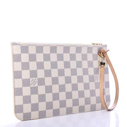 Louis Vuitton Damier Azur Neverfull MM GM Pochette 3 of 7