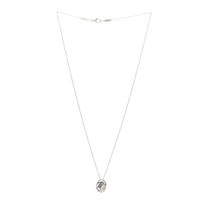 Tiffany Platinum Elsa Peretti Cancer Zodiac Pendant Necklace 3 of 4