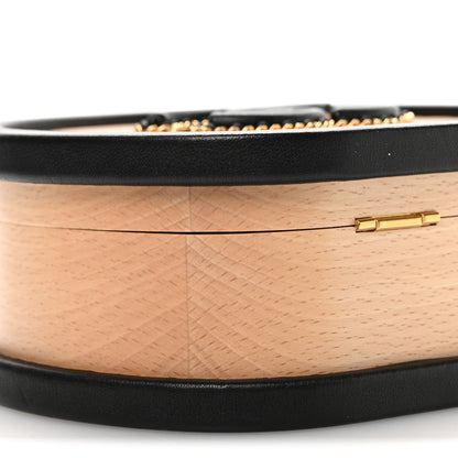 Chanel Beech Wood Lambskin Round CC Vanity Case Black 9 of 11