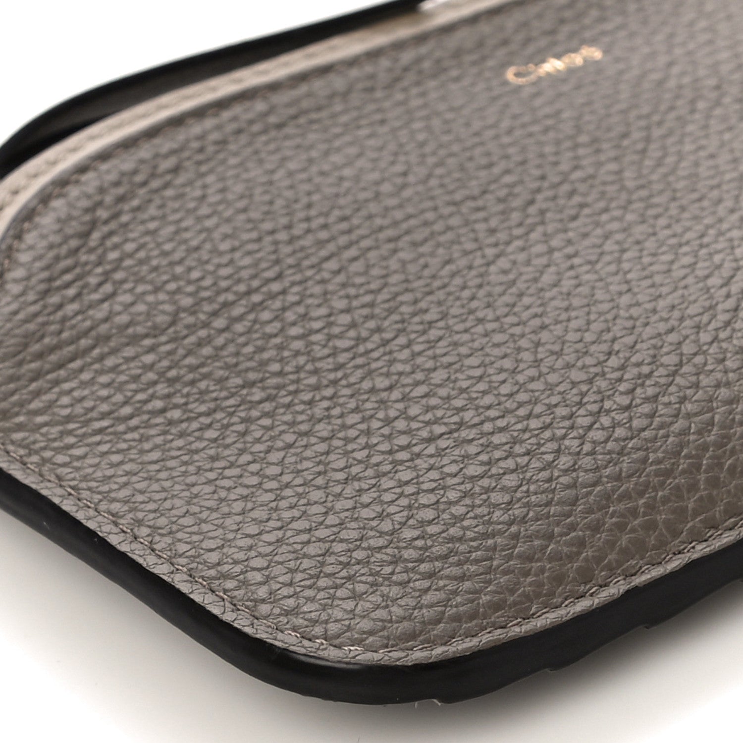 Chloe Grained Calfskin Purse Wallet Motty Grey 7 of 8