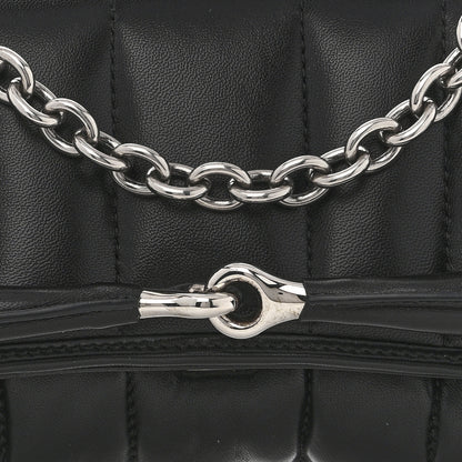 Gucci Nappa Vertical Matelasse Medium Maxi Horsebit Chain Shoulder Bag Black 8 of 10